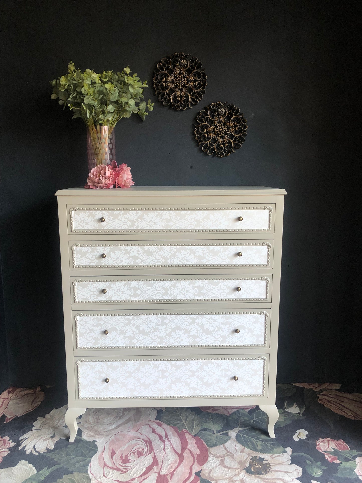 “Antoinette” 5-Drawer Baroque Chest