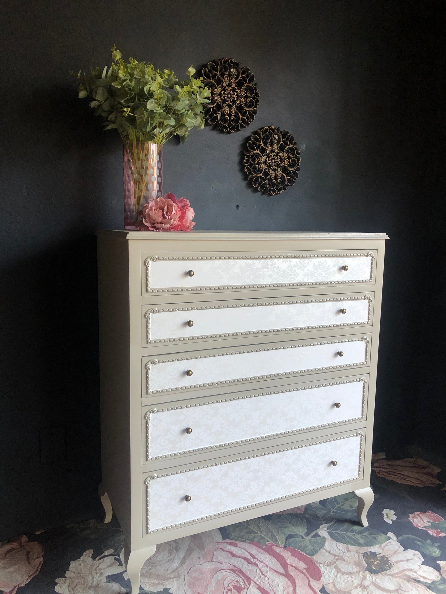 “Antoinette” 5-Drawer Baroque Chest