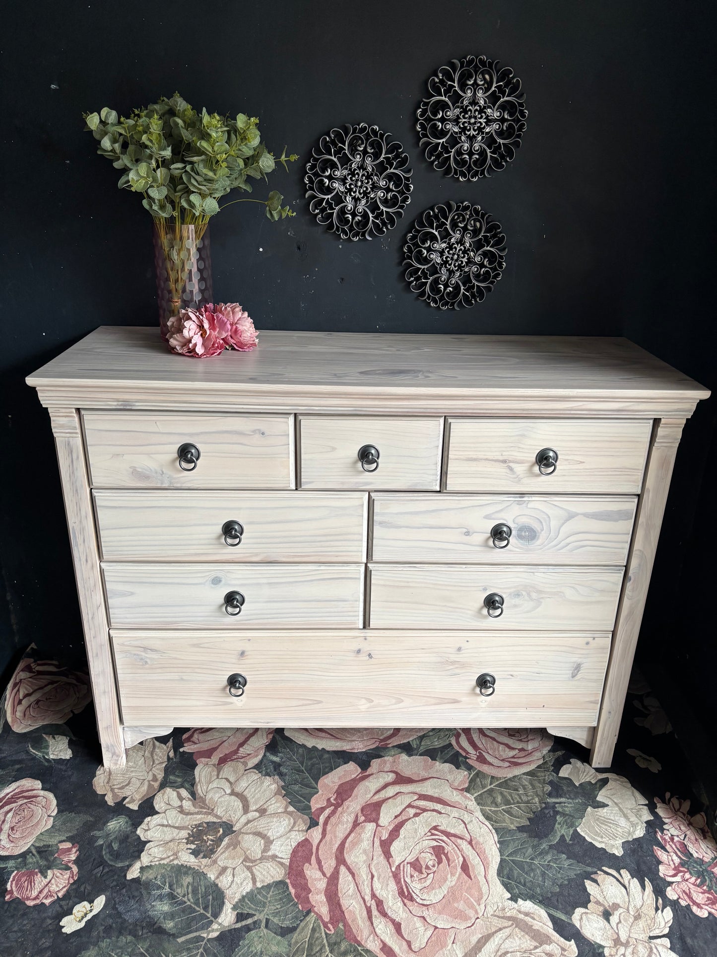 Limewashed Pine Chest of Drawers