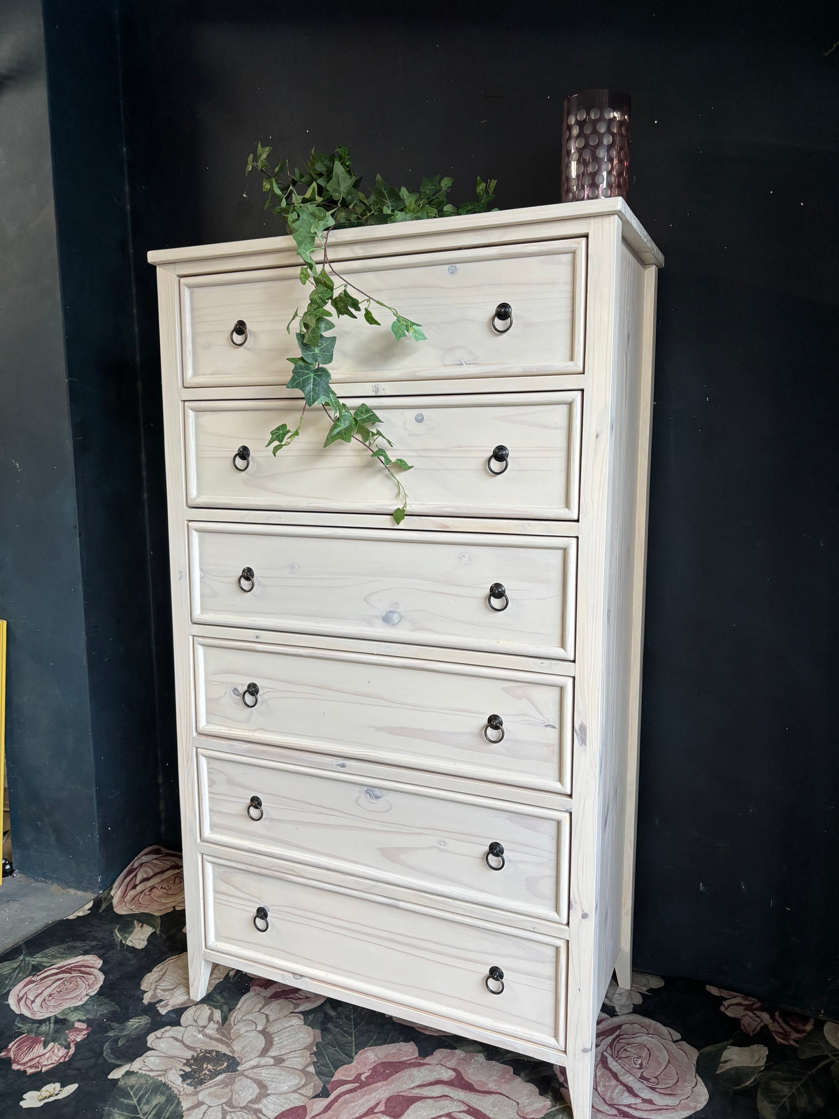 Tallboy 6 drawers Solid Pine