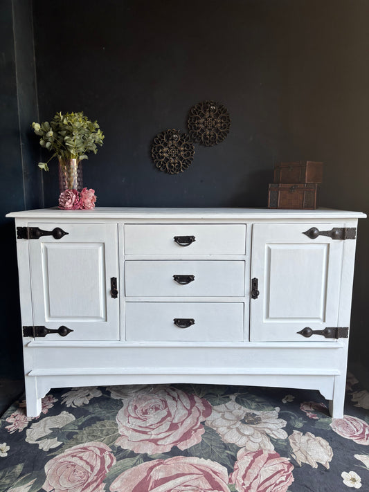 Antique Inspired White Sideboard