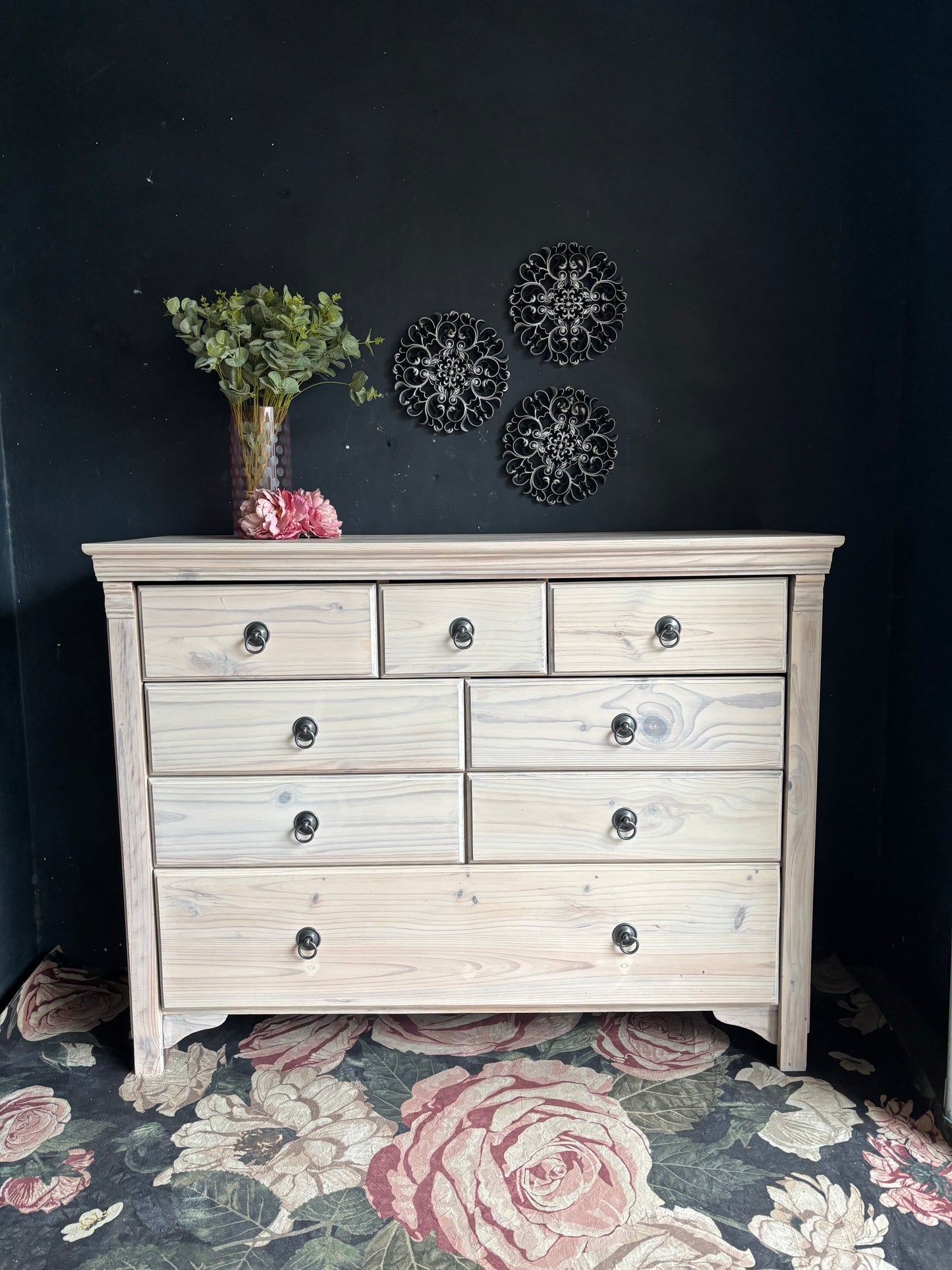 Limewashed Pine Chest of Drawers