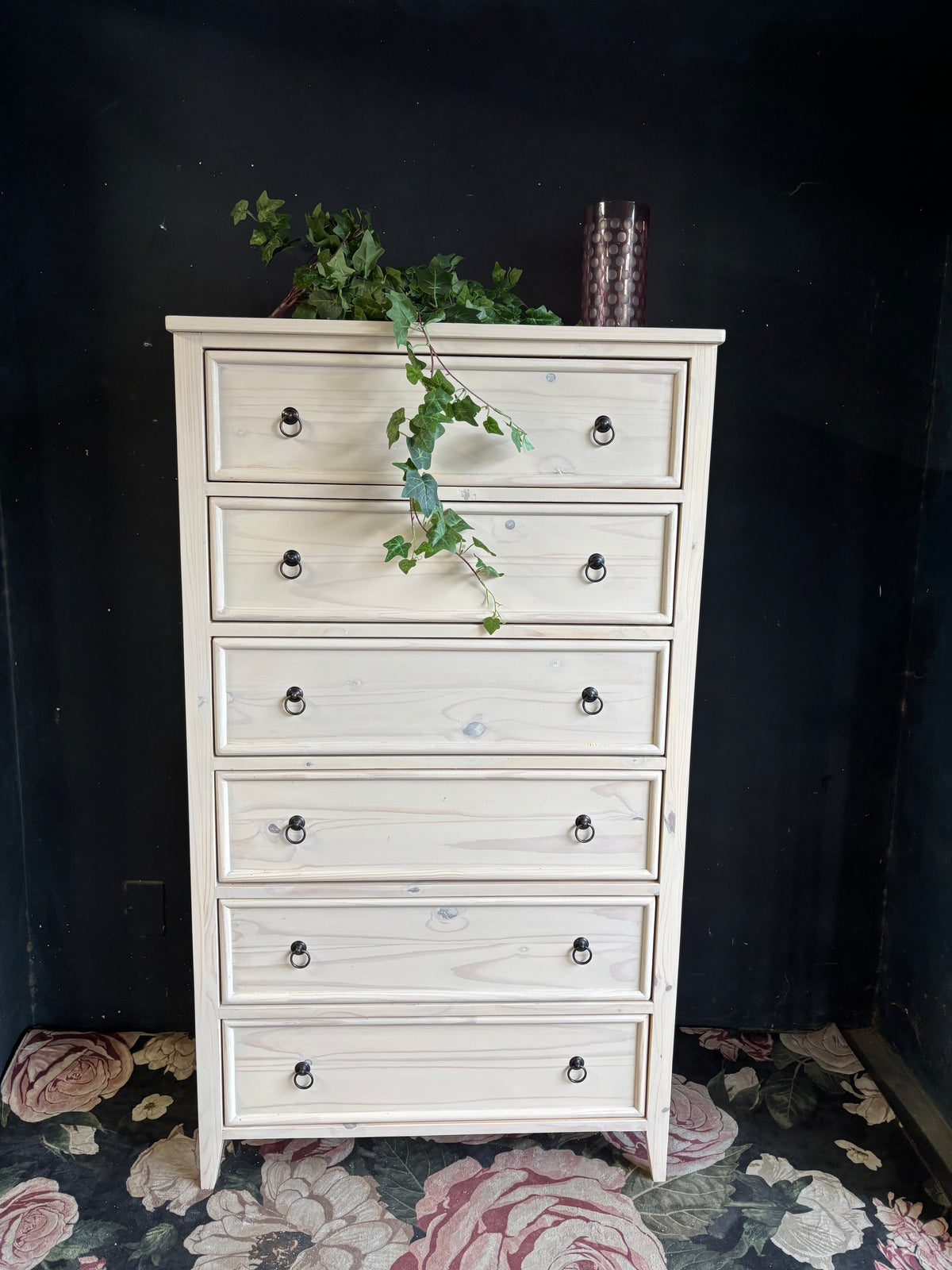 Tallboy 6 drawers Solid Pine