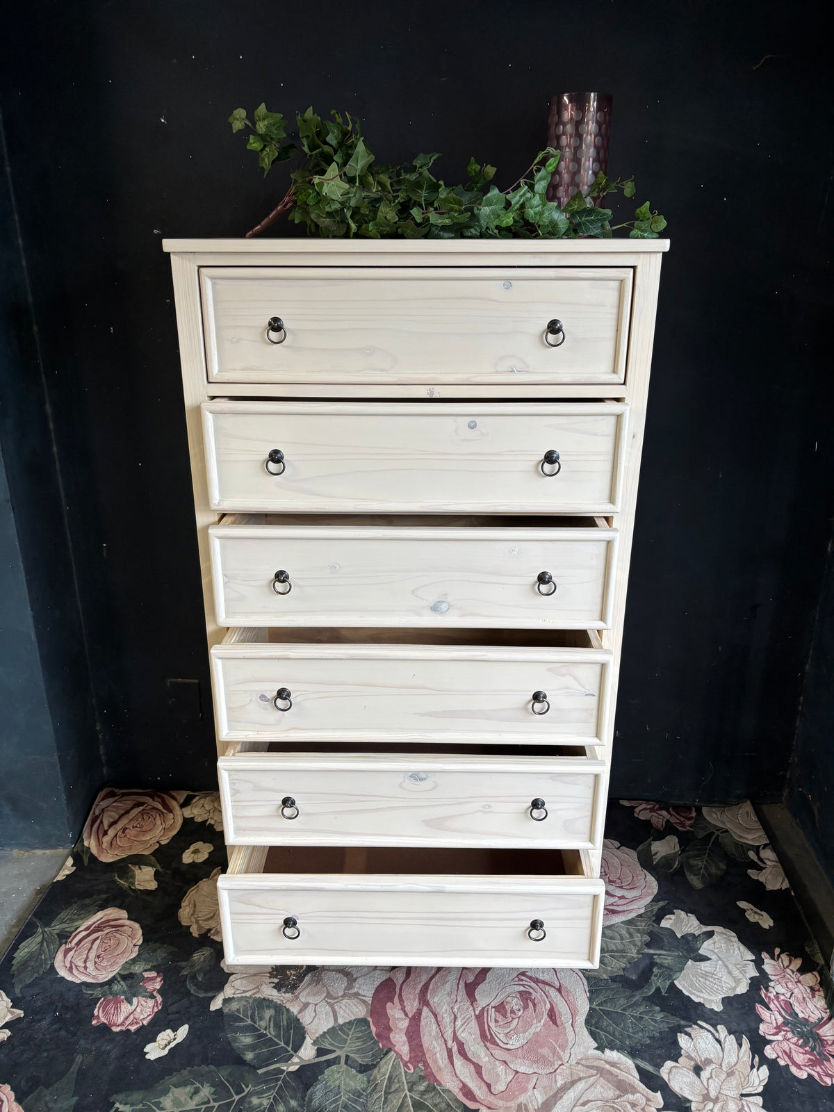 Tallboy 6 drawers Solid Pine