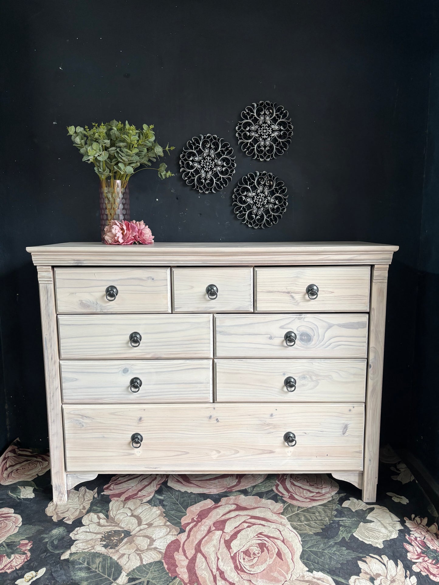 Limewashed Pine Chest of Drawers