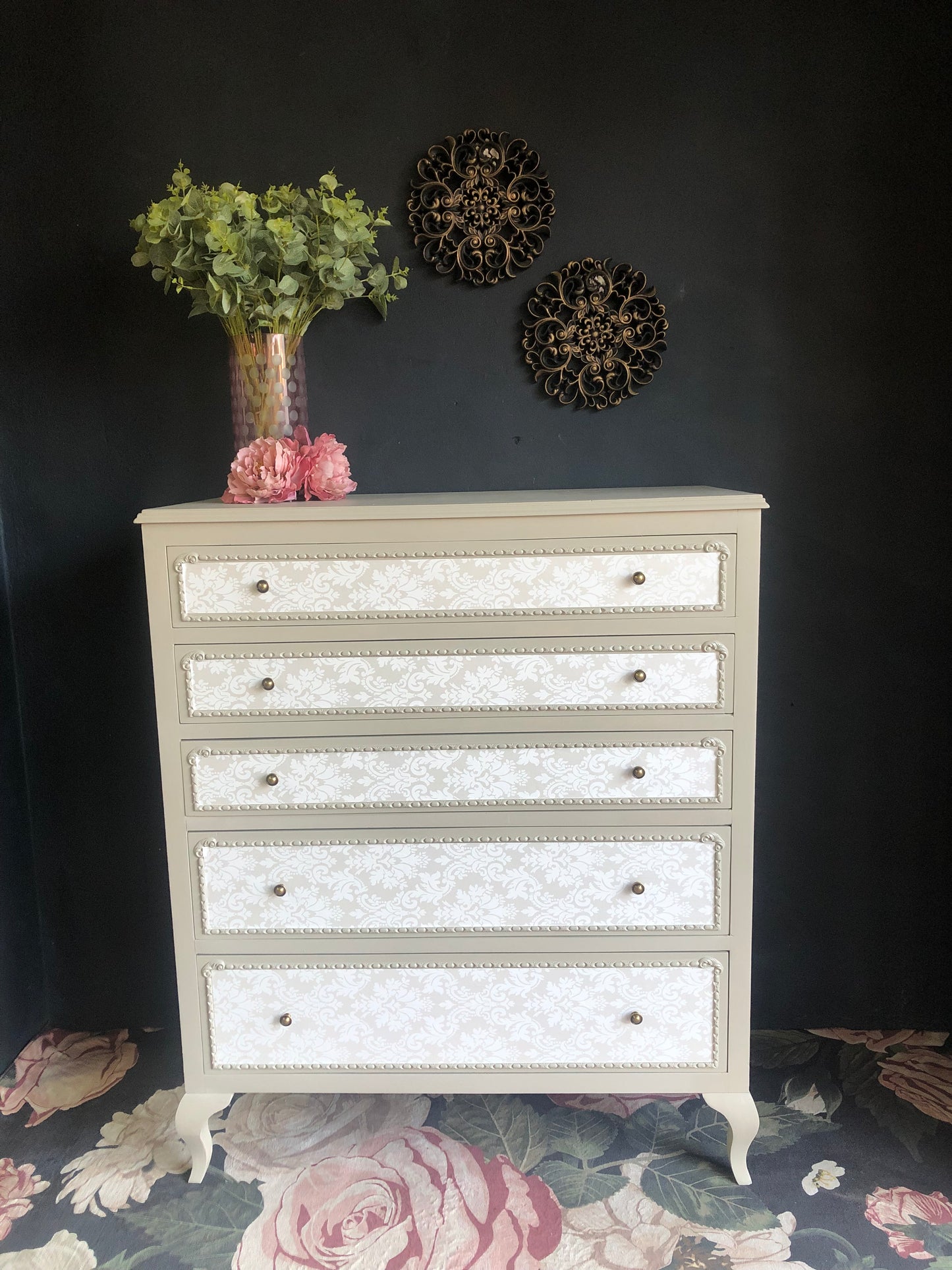 “Antoinette” 5-Drawer Baroque Chest