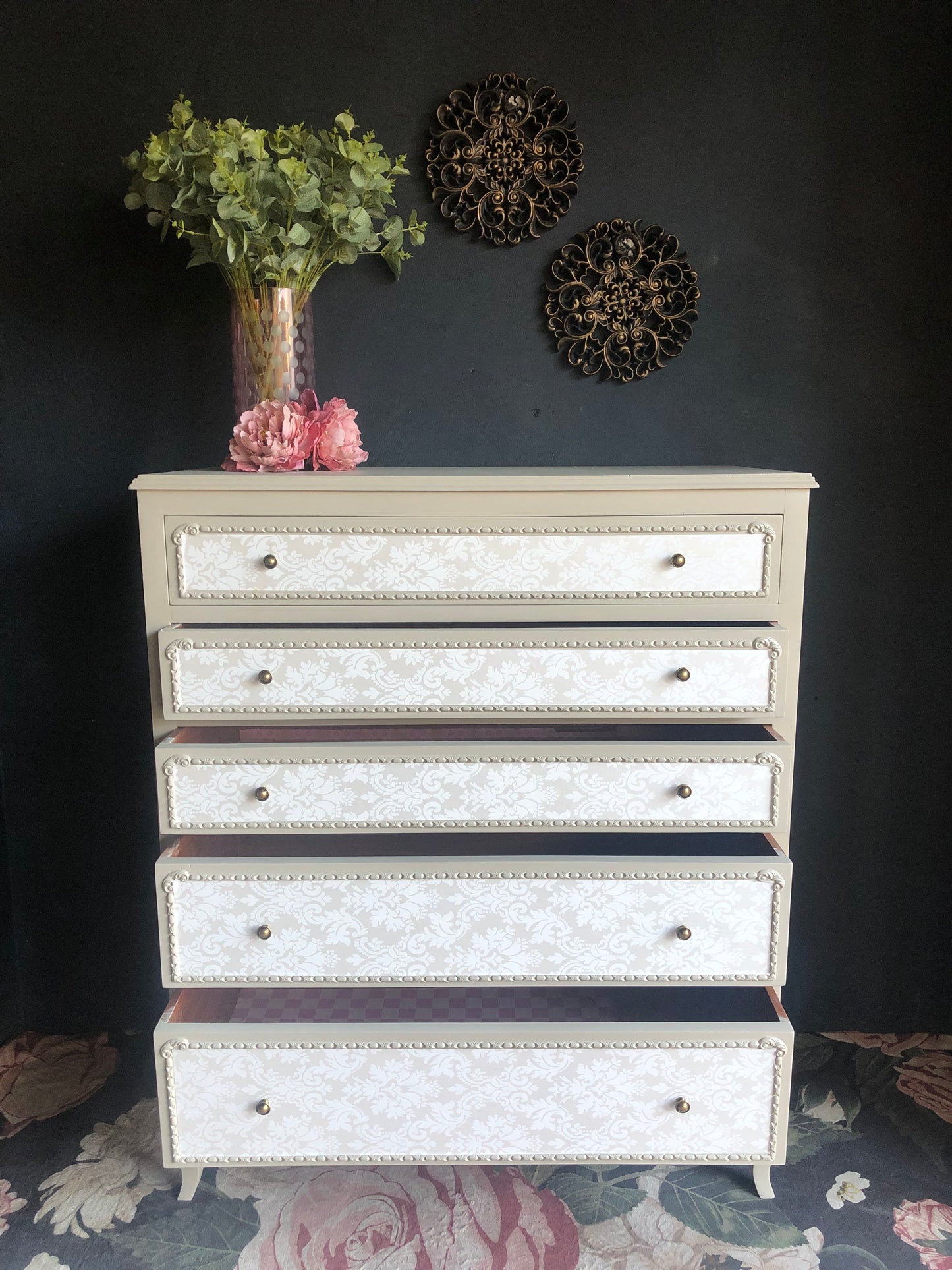 “Antoinette” 5-Drawer Baroque Chest
