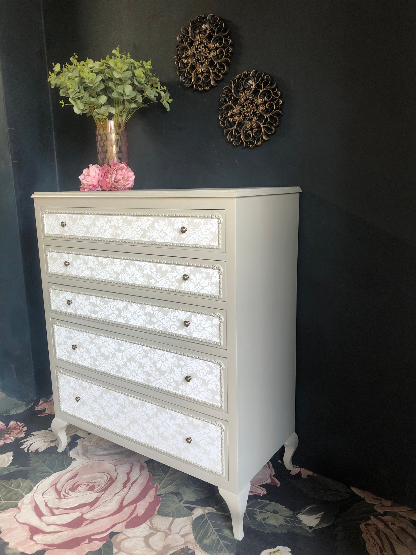 “Antoinette” 5-Drawer Baroque Chest