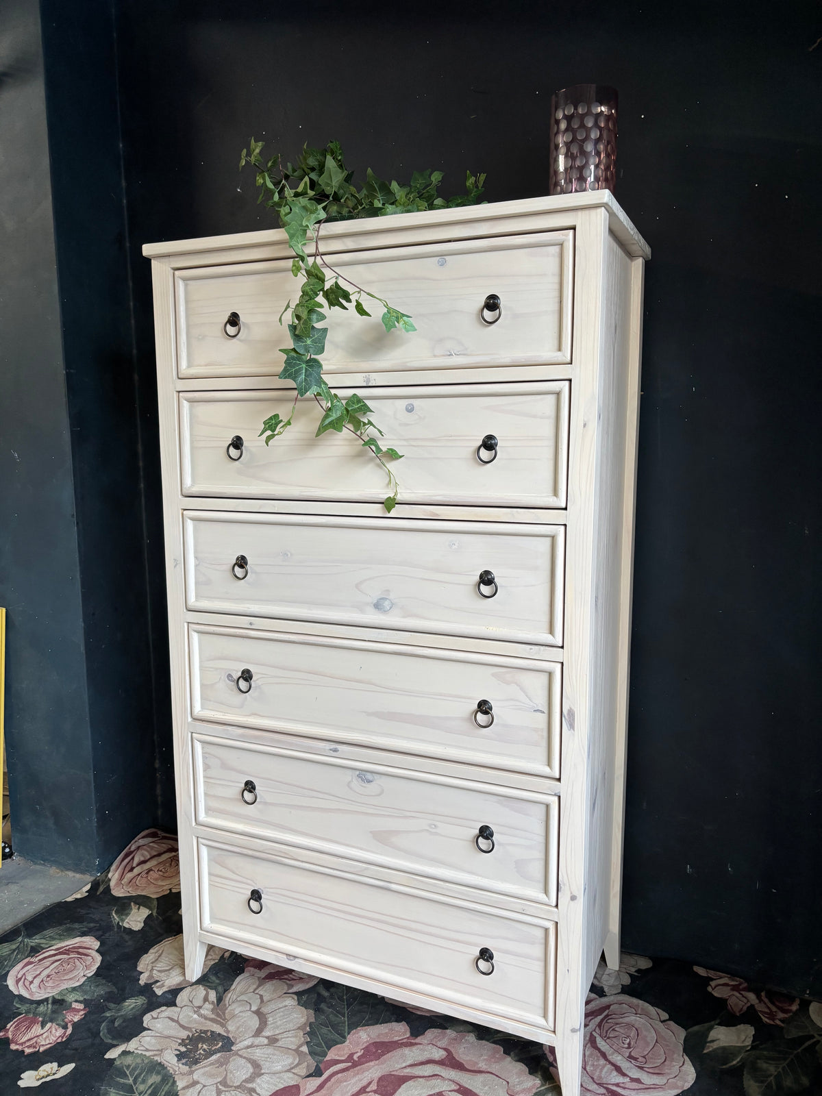 Tallboy 6 drawers Solid Pine