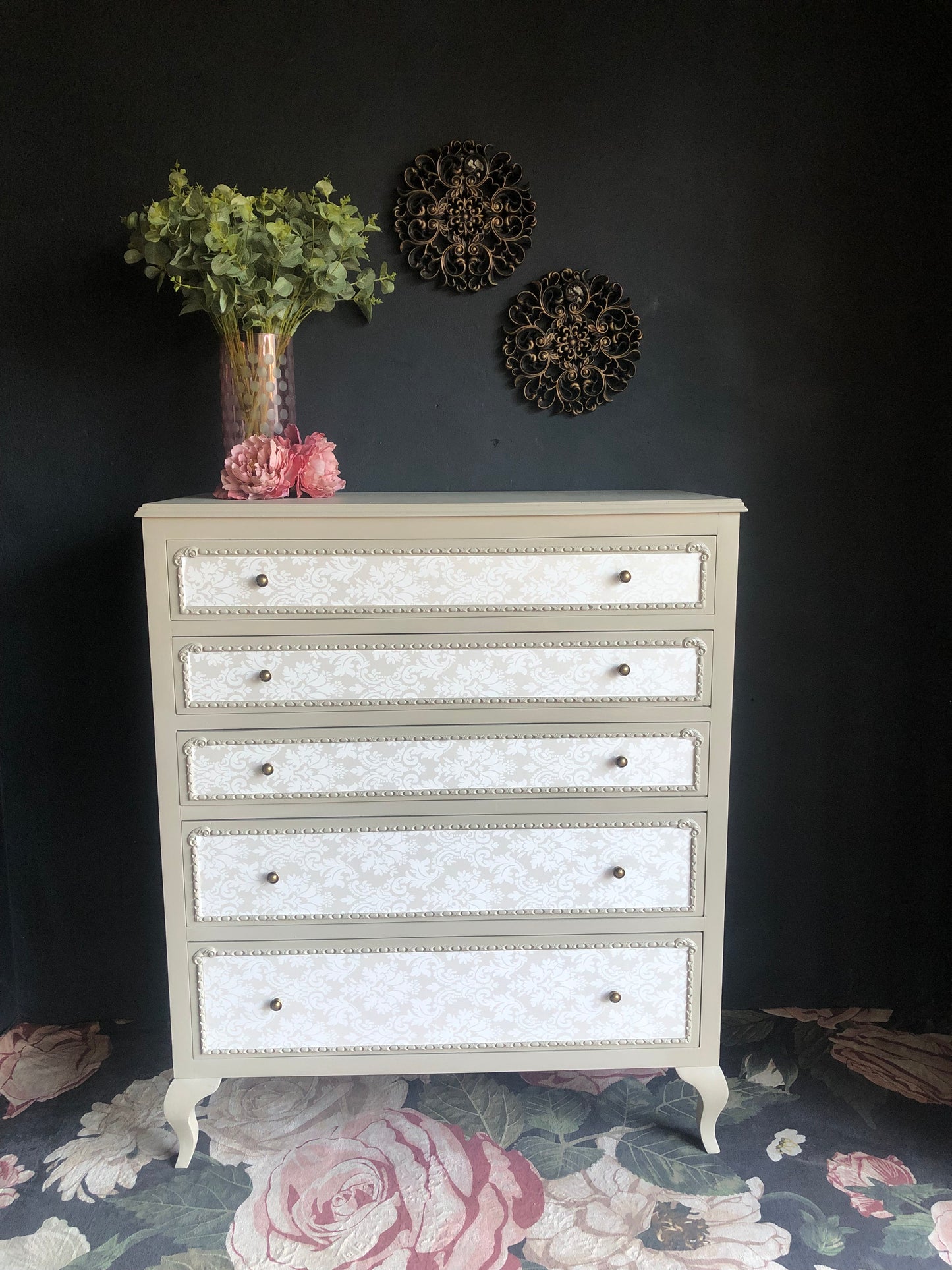 “Antoinette” 5-Drawer Baroque Chest