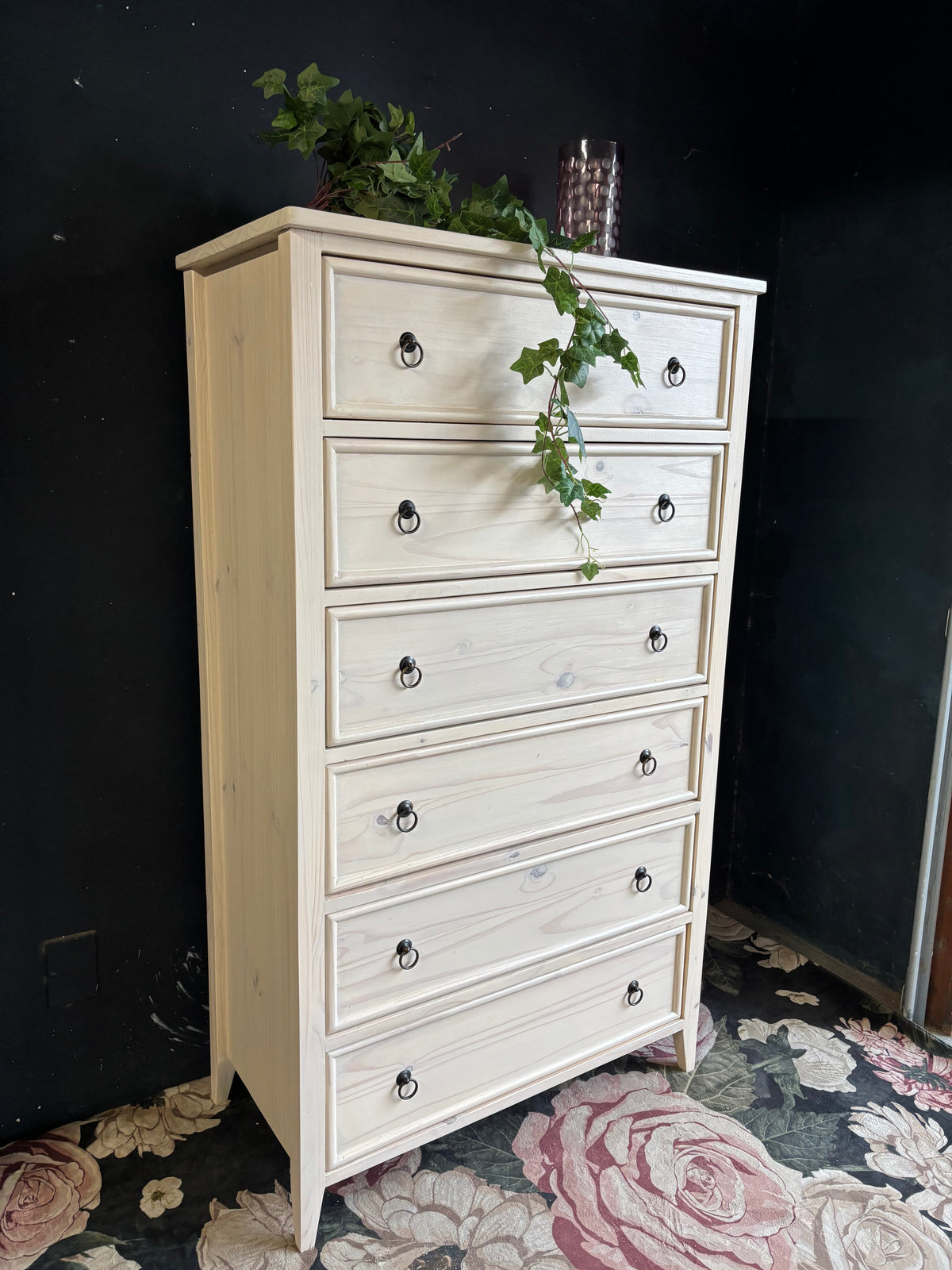 Tallboy 6 drawers Solid Pine