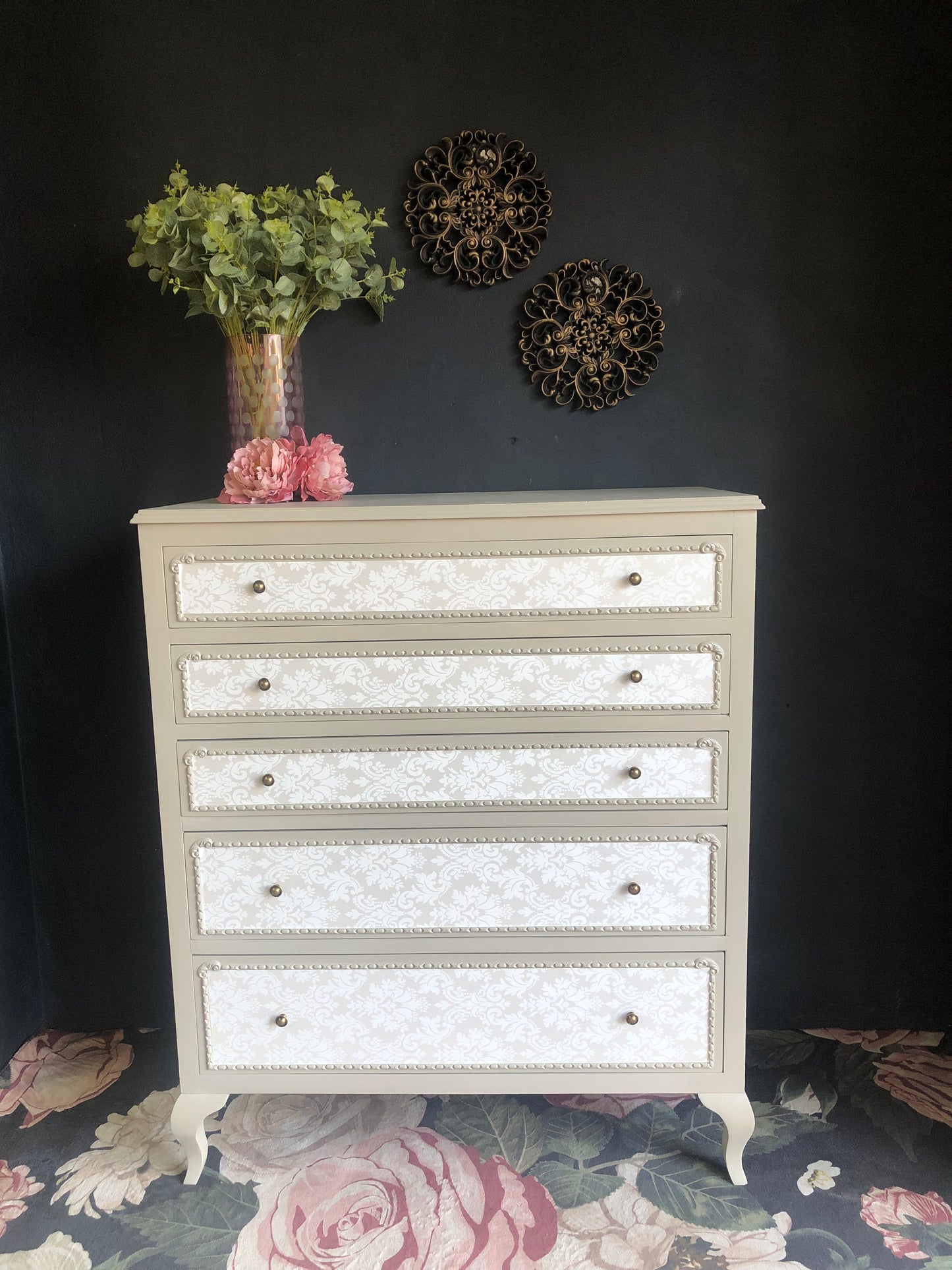 “Antoinette” 5-Drawer Baroque Chest