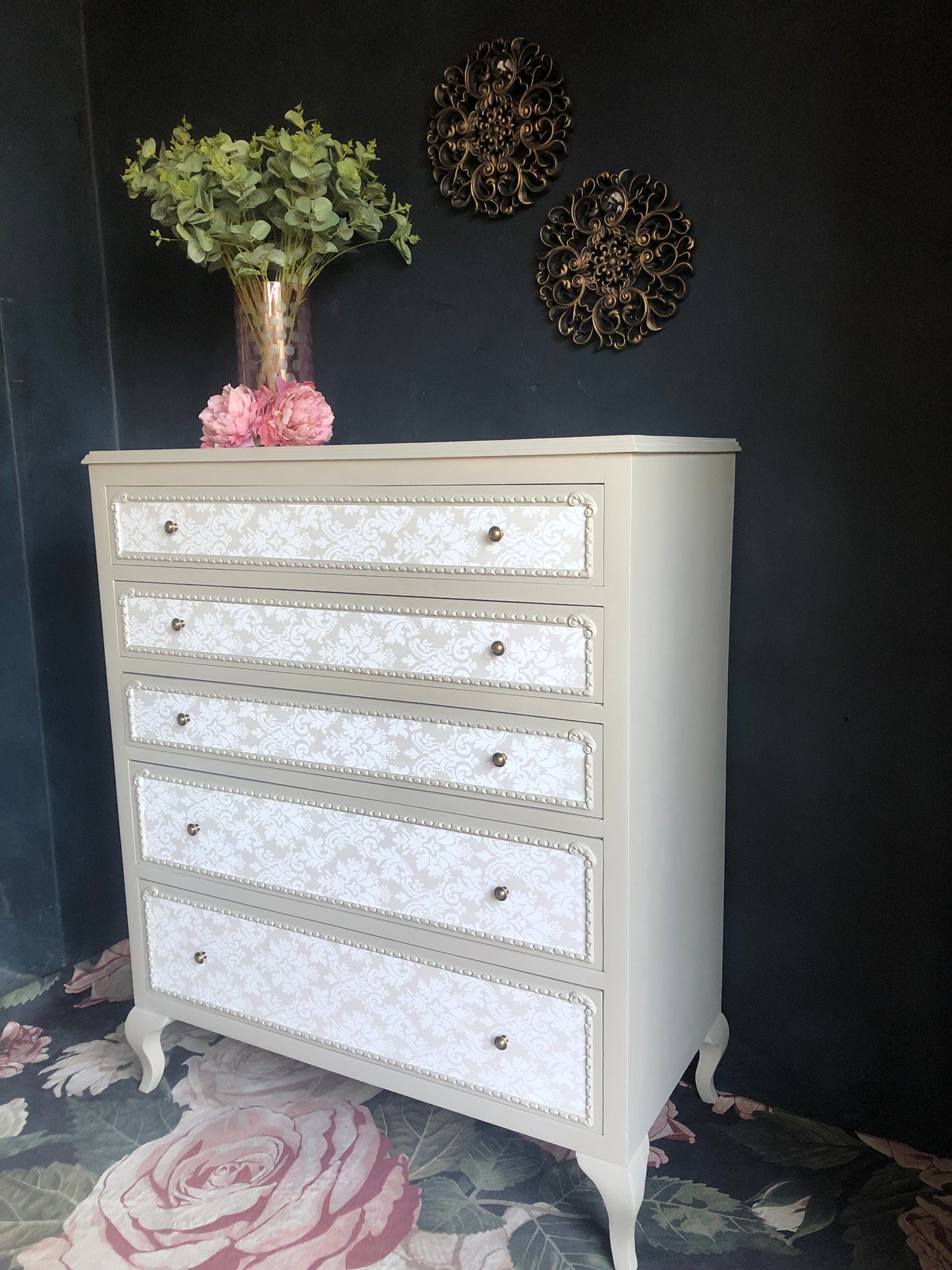 “Antoinette” 5-Drawer Baroque Chest