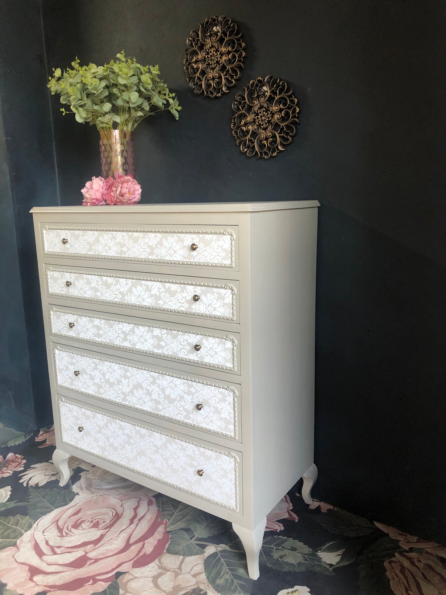 “Antoinette” 5-Drawer Baroque Chest