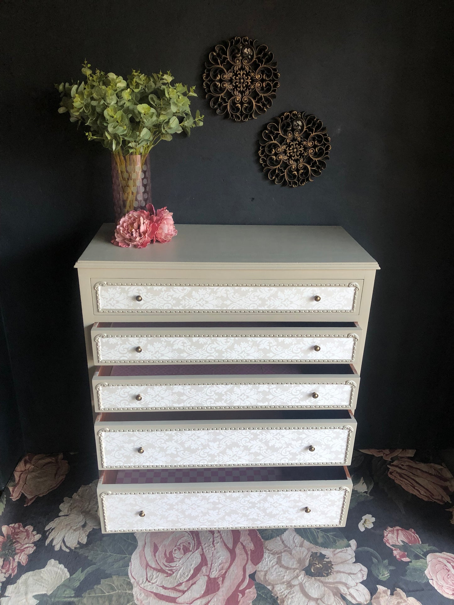 “Antoinette” 5-Drawer Baroque Chest