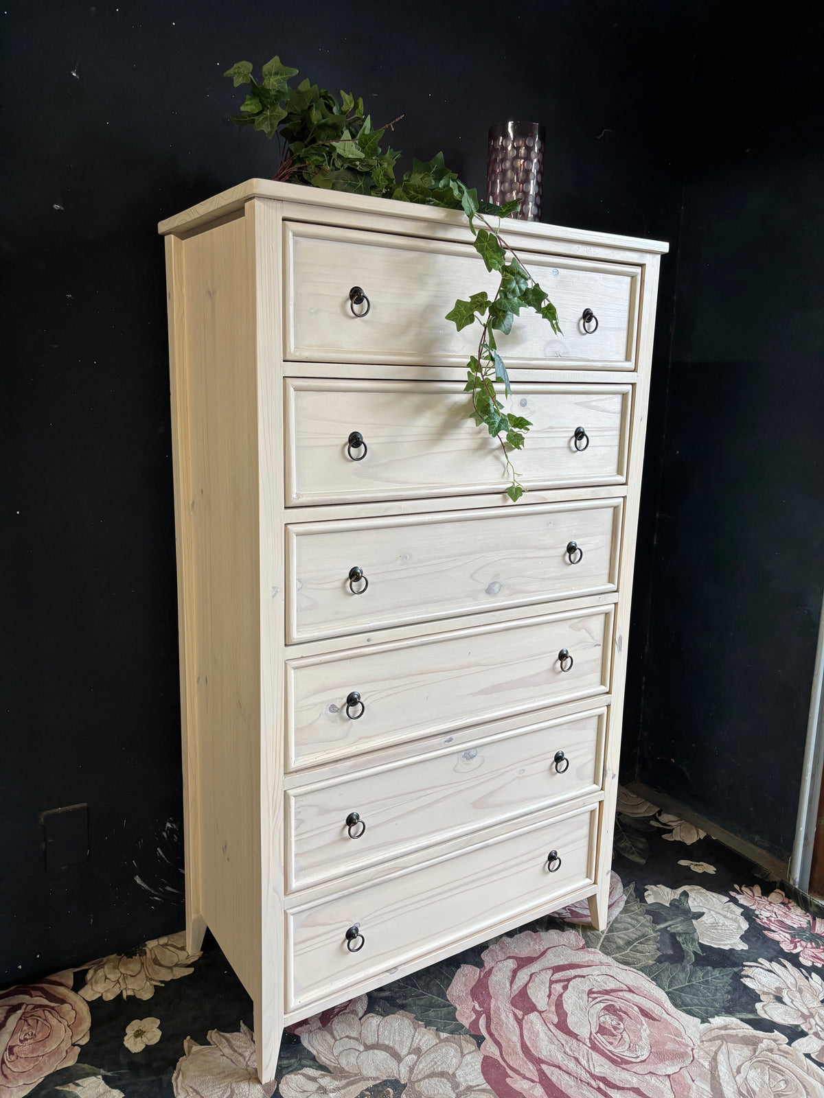 Tallboy 6 drawers Solid Pine