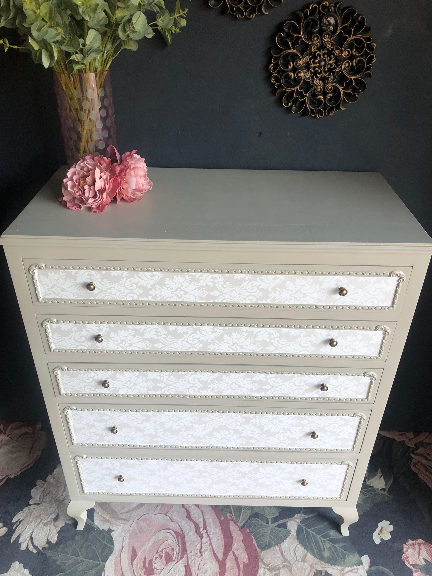 “Antoinette” 5-Drawer Baroque Chest