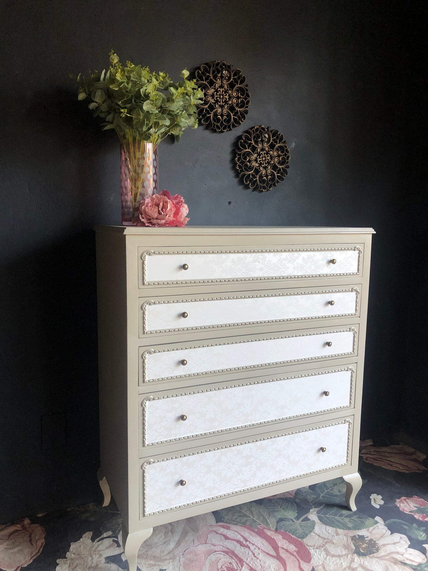 “Antoinette” 5-Drawer Baroque Chest